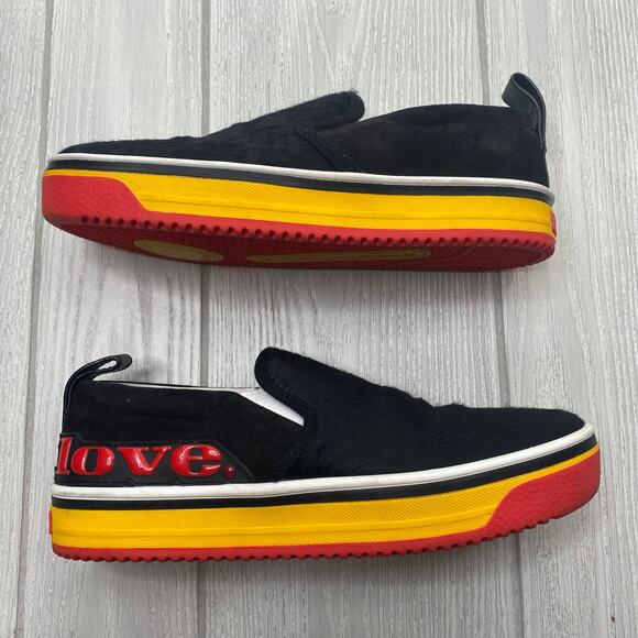 Marc Jacobs Women's Love Mercer Black Calf Hair Slip On Casual Shoes Size 9 $225 - Picture 9 of 11